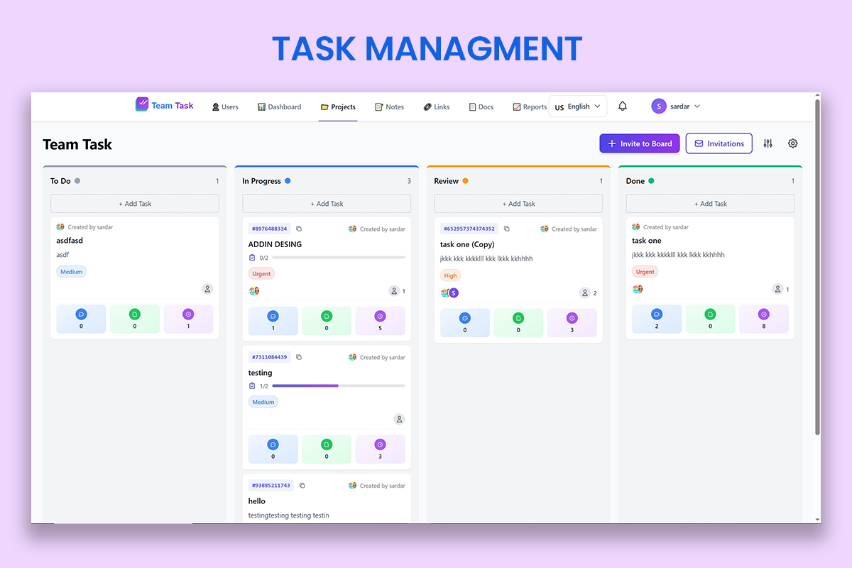 Kanban Task Management